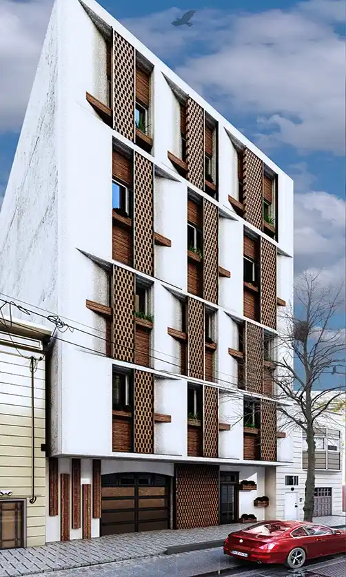 طراحی نما ساختمان مسکونی